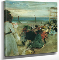 12" x 12" / Canvas Wrap Rockaway Beach 1901 By Alfred Maurer Fine Art Print