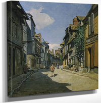 12" x 12" / Canvas Wrap Rue De La Bavolle, Honfleur By Claude Monet Fine Art Print