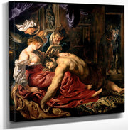 12" x 12" / Canvas Wrap Samson And Delilah By Peter Paul Rubens Fine Art Print