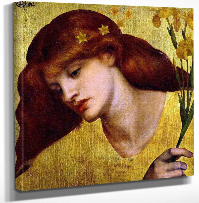 12" x 12" / Canvas Wrap Sancta Lilias 1874 48 3X45 7Cm Tate Modern By Dante Gabriel Rossetti Fine Art Print
