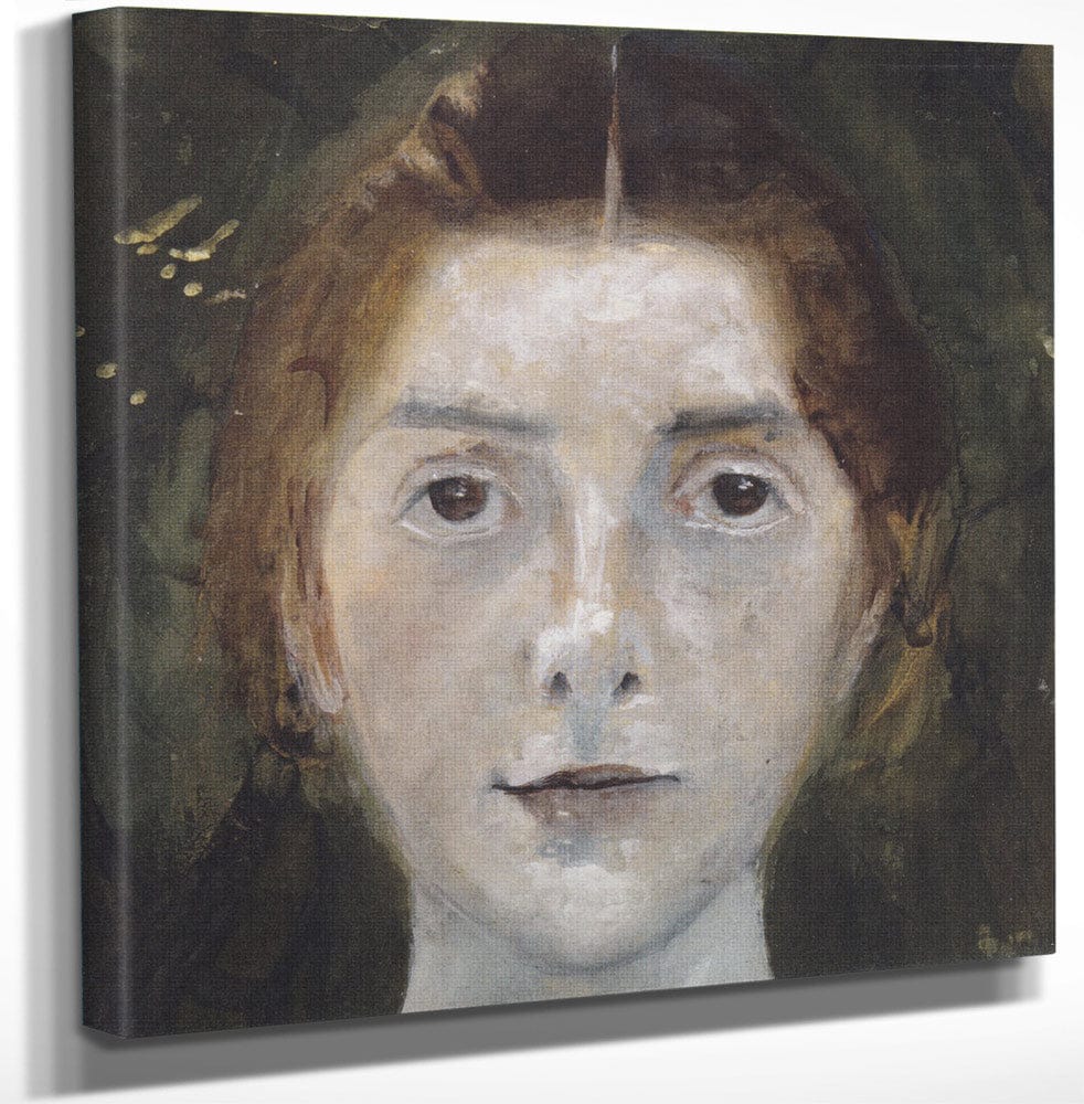 12" x 12" / Canvas Wrap Self Portrait 1897 By Paula Modersohn Becker Fine Art Print