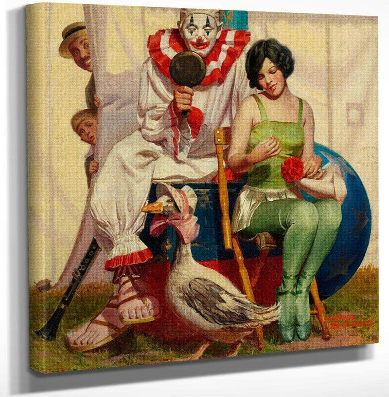 12" x 12" / Canvas Wrap Showtime Liberty Cover July 10 1926 By Leslie Thrasher Fine Art Print