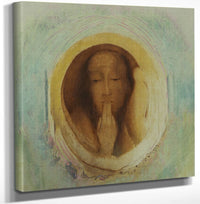 12" x 12" / Canvas Wrap Silence 1911 54 6 X 54Cm Oil On Paper Moma By Odilon Redon Fine Art Print