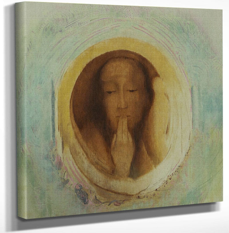 12" x 12" / Canvas Wrap Silence 1911 54 6 X 54Cm Oil On Paper Moma By Odilon Redon Fine Art Print