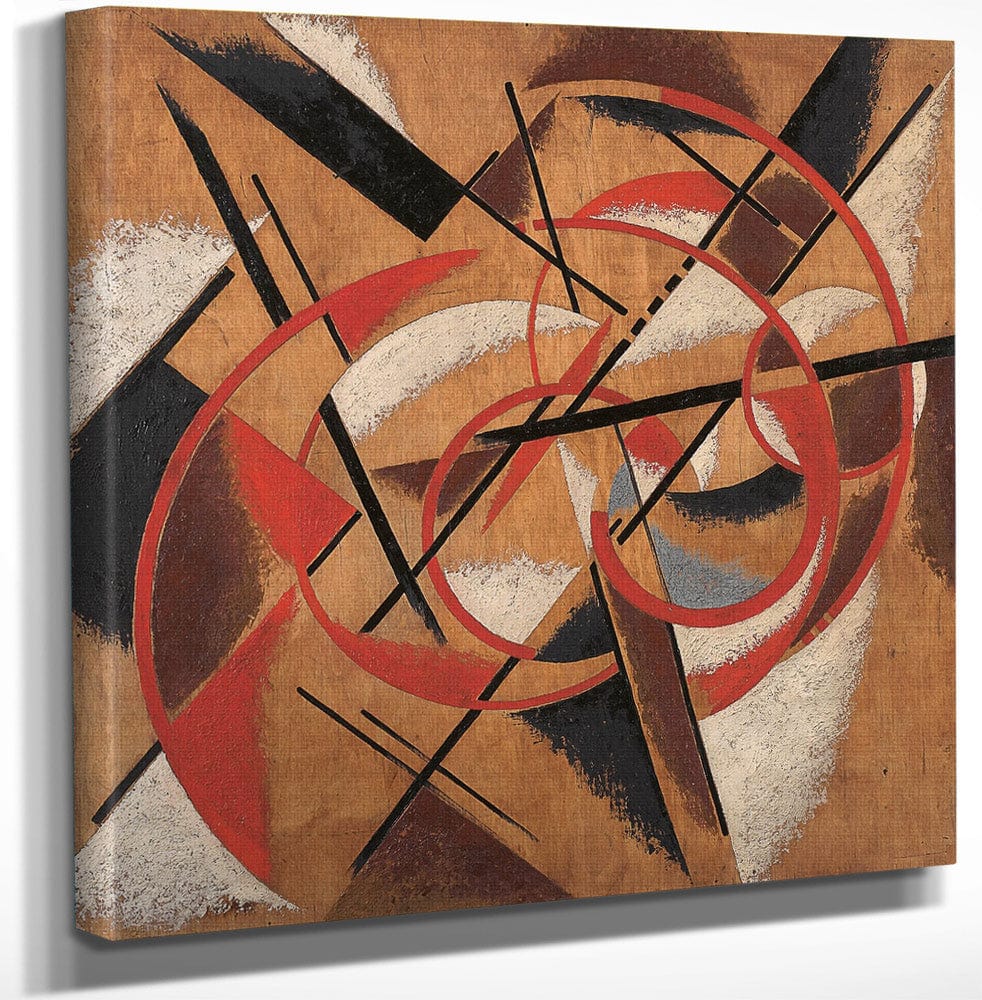 12" x 12" / Canvas Wrap Space Force Construction 1921 By Liubov Popova Fine Art Print