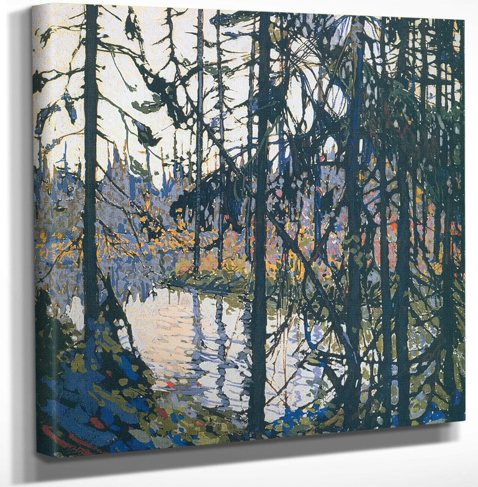 12" x 12" / Canvas Wrap Study For Northern River By Tom Thomson Fine Art Print