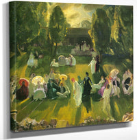 12" x 12" / Canvas Wrap Tennis At Newport 1920 By George Bellows Fine Art Print