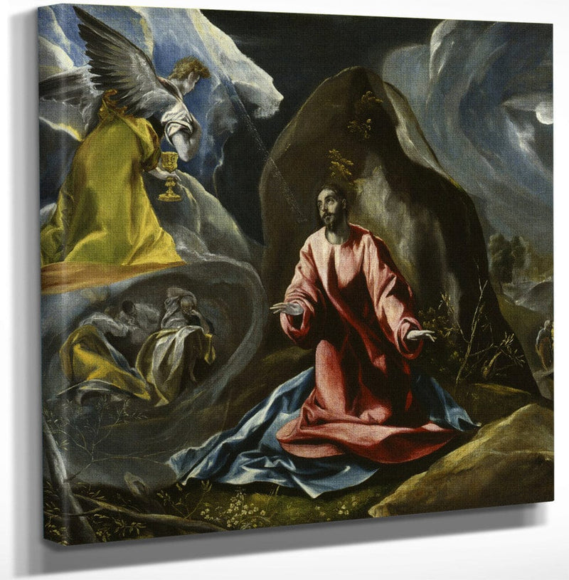 12" x 12" / Canvas Wrap The Agony In The Garden By El Greco Fine Art Print