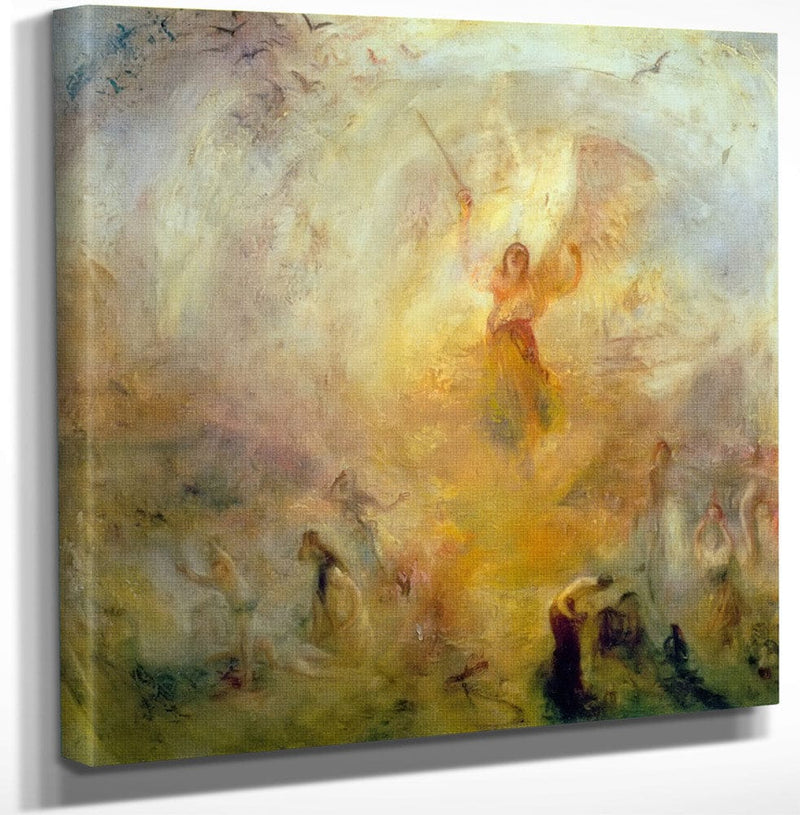 12" x 12" / Canvas Wrap The Angel Standing In The Sun By Jwm Turner Fine Art Print