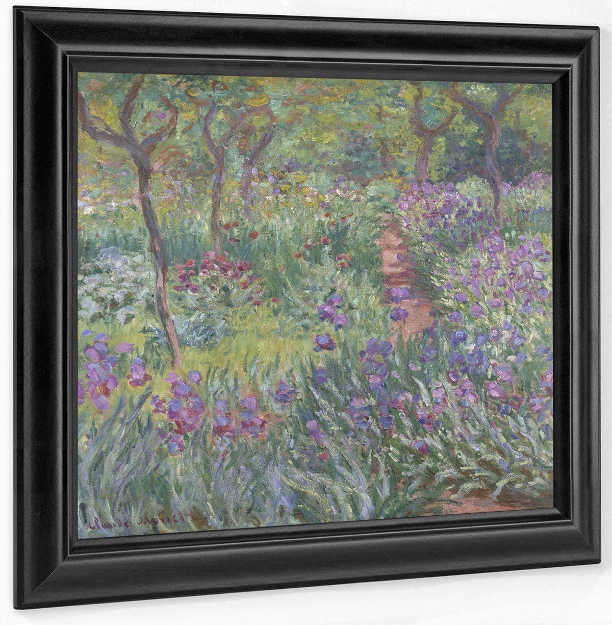12" x 12" / Canvas Wrap The Artist’s Garden In Giverny By Claude Monet Fine Art Print