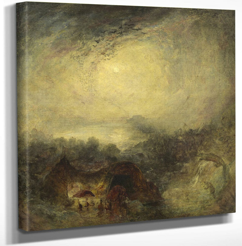 12" x 12" / Canvas Wrap The Evening Of The Deluge By Joseph Mallord William Turner Fine Art Print