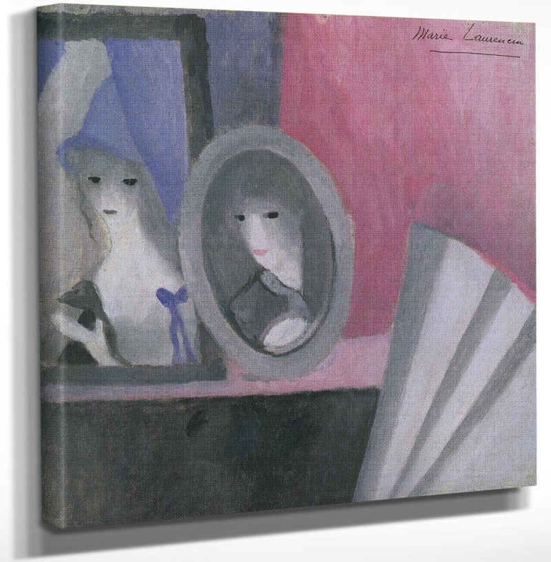 12" x 12" / Canvas Wrap The Fan 1919 By Marie Laurencin Fine Art Print