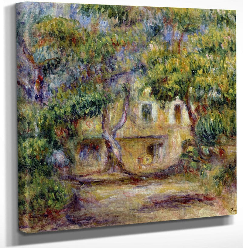 12" x 12" / Canvas Wrap The Farm At Les Collettes By Pierre Auguste Renoir Fine Art Print
