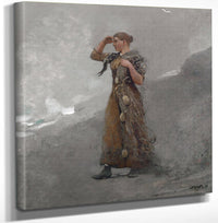 12" x 12" / Canvas Wrap The Fisher Girl By Winslow Homer Fine Art Print
