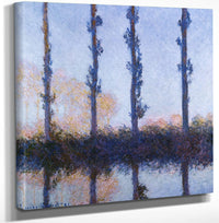 12" x 12" / Canvas Wrap The Four Trees By Claude Monet Fine Art Print