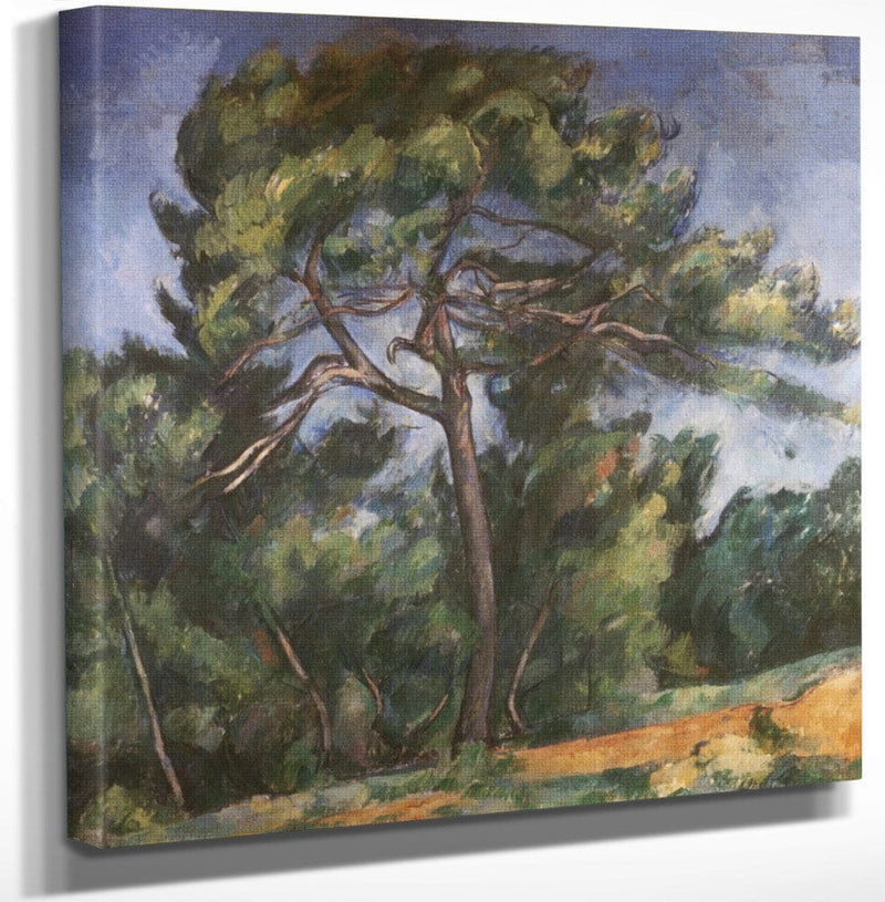 12" x 12" / Canvas Wrap The Great Pine By Paul Cezanne Fine Art Print
