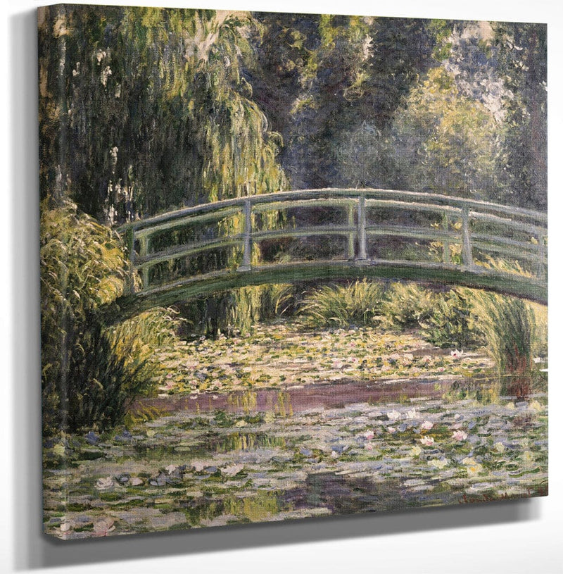12" x 12" / Canvas Wrap The Japanese Footbridge, Giverny 1 By Claude Monet Fine Art Print