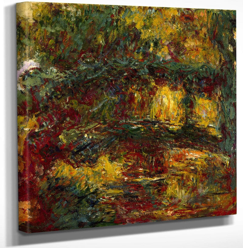 12" x 12" / Canvas Wrap The Japanese Footbridge, Giverny By Claude Monet Fine Art Print
