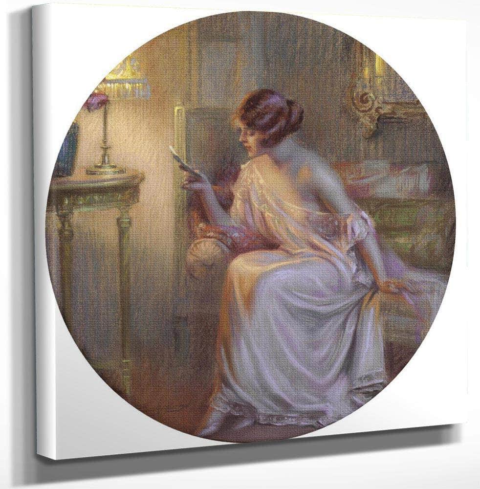 12" x 12" / Canvas Wrap The Letter By Enjolras Delphin Fine Art Print