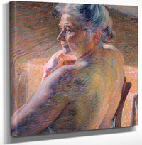 12" x 12" / Canvas Wrap The Mother 1909 By Umberto Boccioni Fine Art Print