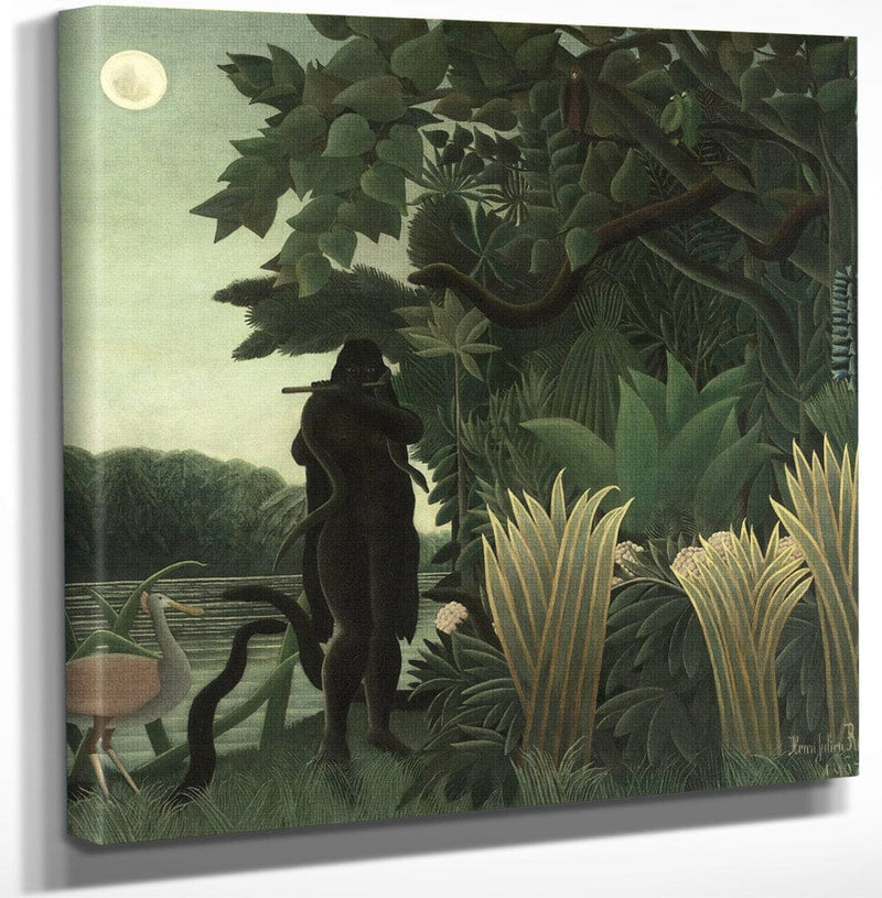 12" x 12" / Canvas Wrap The Snake Charmer   La Encantadora De Serpientes 1907 By Henri Rousseau Fine Art Print
