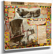 12" x 12" / Canvas Wrap The Spark Of Life 1900 By Charles Dellschau Fine Art Print