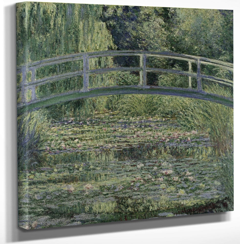 12" x 12" / Canvas Wrap The Water Lily Pond 1 By Claude Monet Fine Art Print