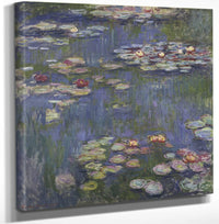12" x 12" / Canvas Wrap Water Lilies 6 By Claude Monet Fine Art Print