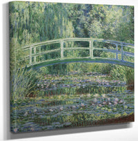 12" x 12" / Canvas Wrap Water Lilies And Japanese Bridge By Claude Monet Fine Art Print