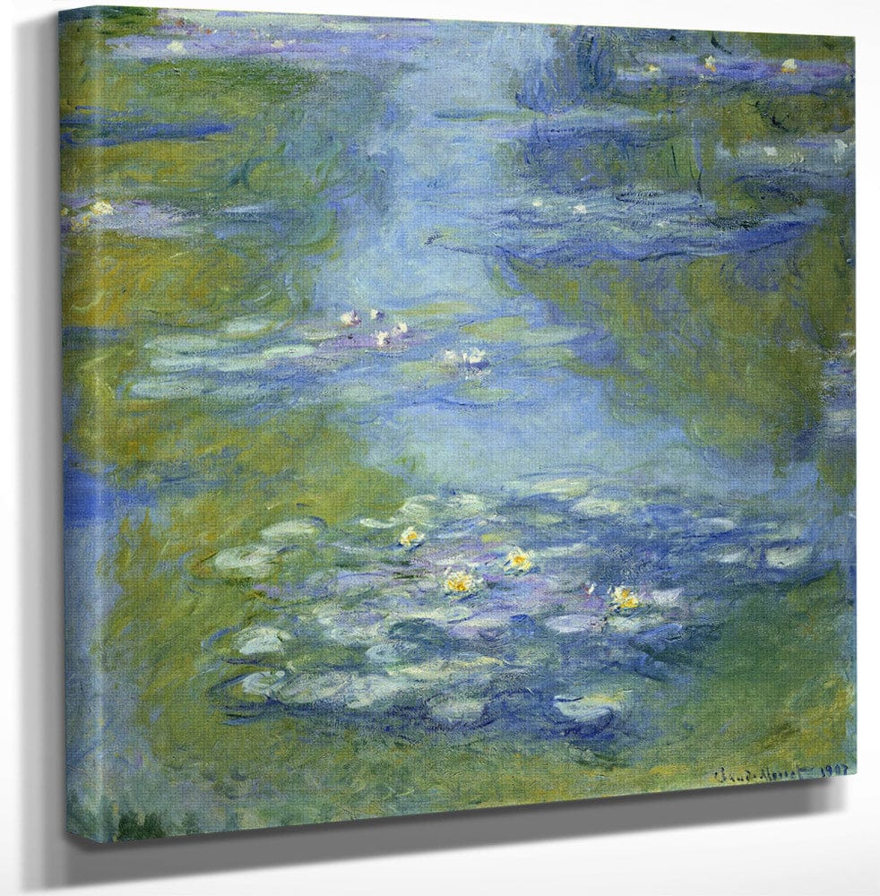 12" x 12" / Canvas Wrap Water Lilies By Claude Monet Fine Art Print