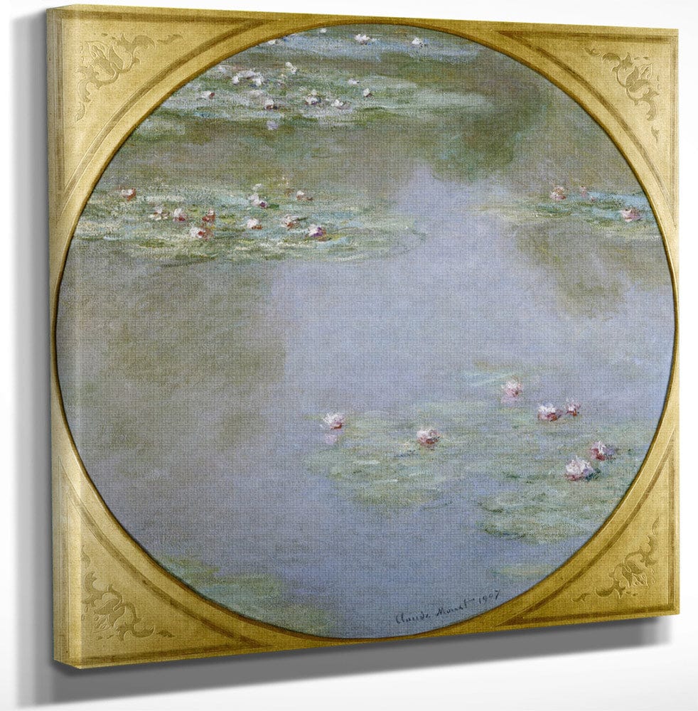 12" x 12" / Canvas Wrap Waterlilies 3 By Claude Monet Fine Art Print