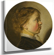 12" x 12" / Canvas Wrap Young Boy In Profile 1630 By Judith Leyster Fine Art Print