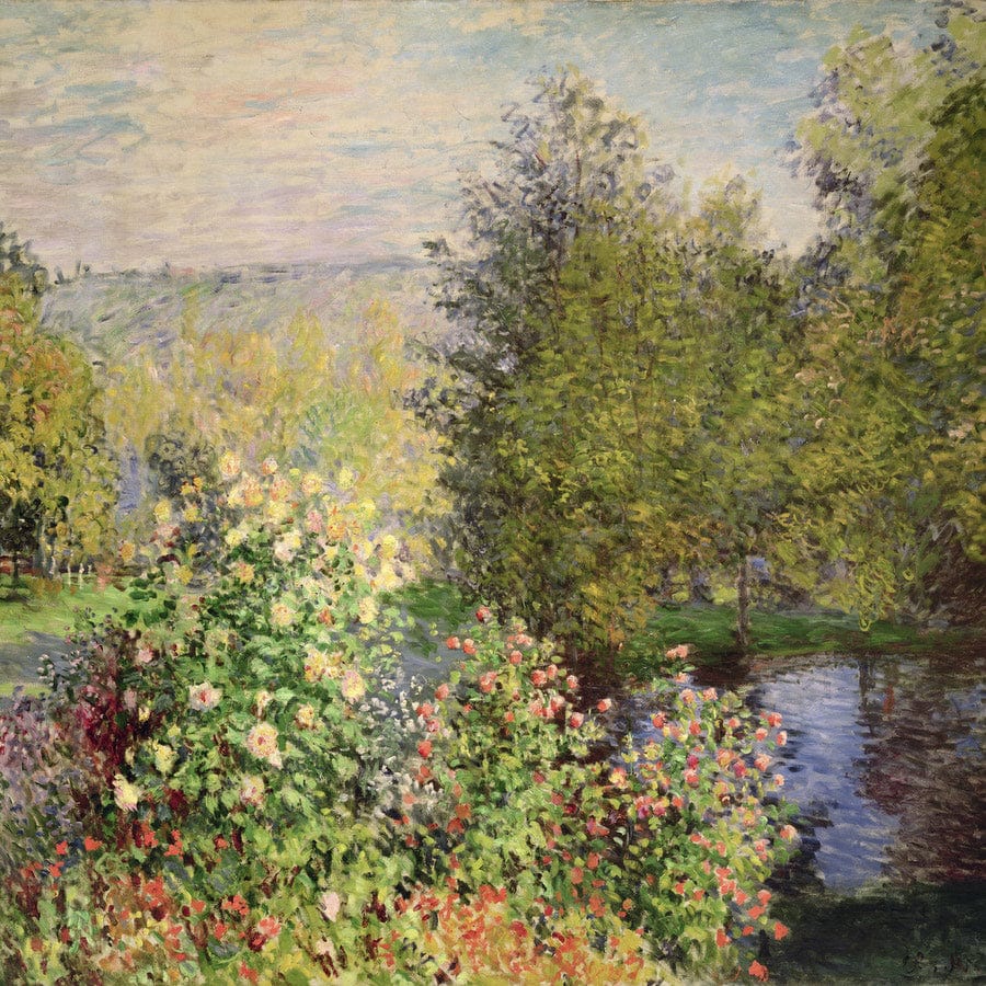 12" x 12" / Fine Art Paper A Corner Of The Garden At Montgeron By Claude Monet Fine Art Print