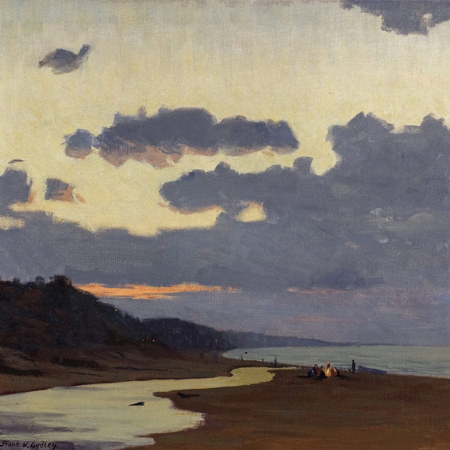 12" x 12" / Fine Art Paper A Stormy Evening By Frank V. Dudley Fine Art Print