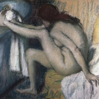 12" x 12" / Fine Art Paper After The Bath 8 By Edgar Degas Fine Art Print