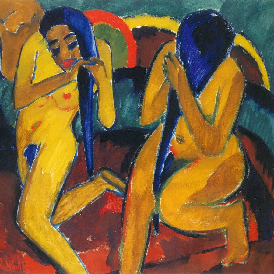 12" x 12" / Fine Art Paper After The Swim M9 Karl Schmidt Rottluff Fine Art Print