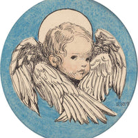 12" x 12" / Fine Art Paper Angel A Childs Prayer Interior Book Illustration 1926 By Jessie Willcox Smith Fine Art Print