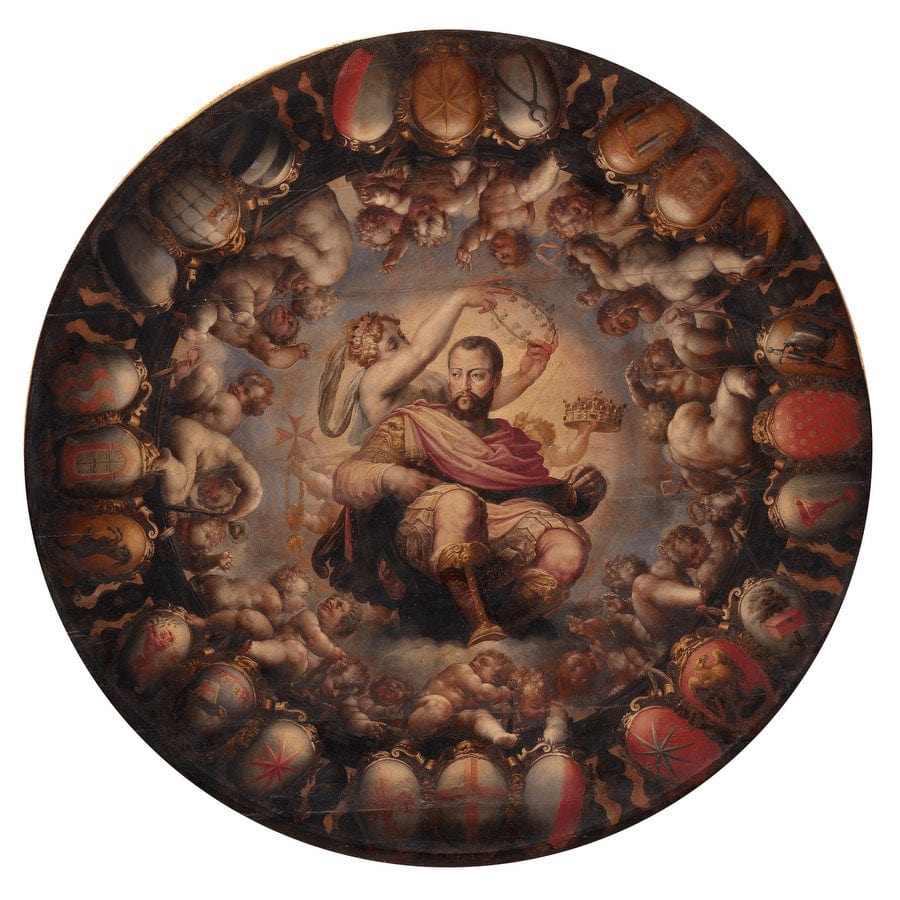 12" x 12" / Fine Art Paper Apotheosis Of Cosimo I 1565 By Giorgio Vasari Fine Art Print