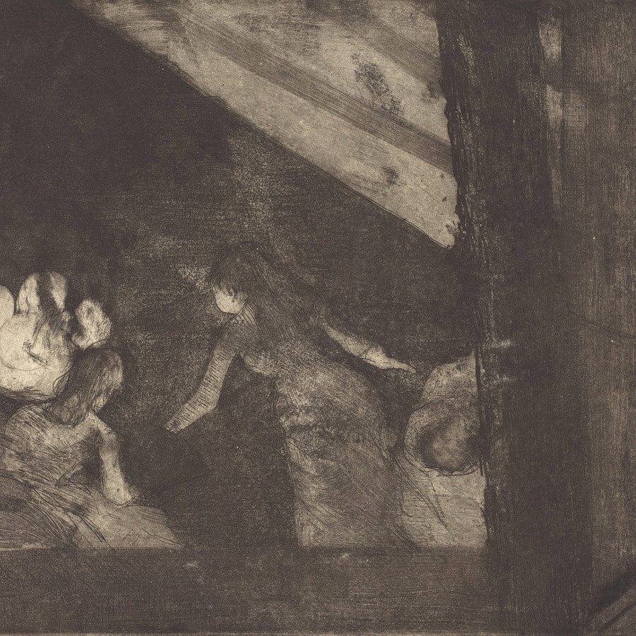 12" x 12" / Fine Art Paper At The Cafe Des Ambassadeurs (Aux Ambassadeurs) By Edgar Degas Fine Art Print