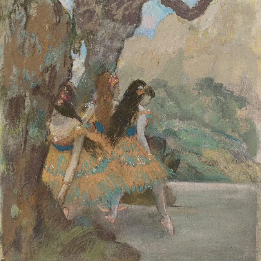 12" x 12" / Fine Art Paper Ballet Dancers By Edgar Degas Fine Art Print