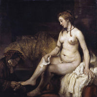 12" x 12" / Fine Art Paper Bathsheba With David's Letter By Rembrandt Fine Art Print