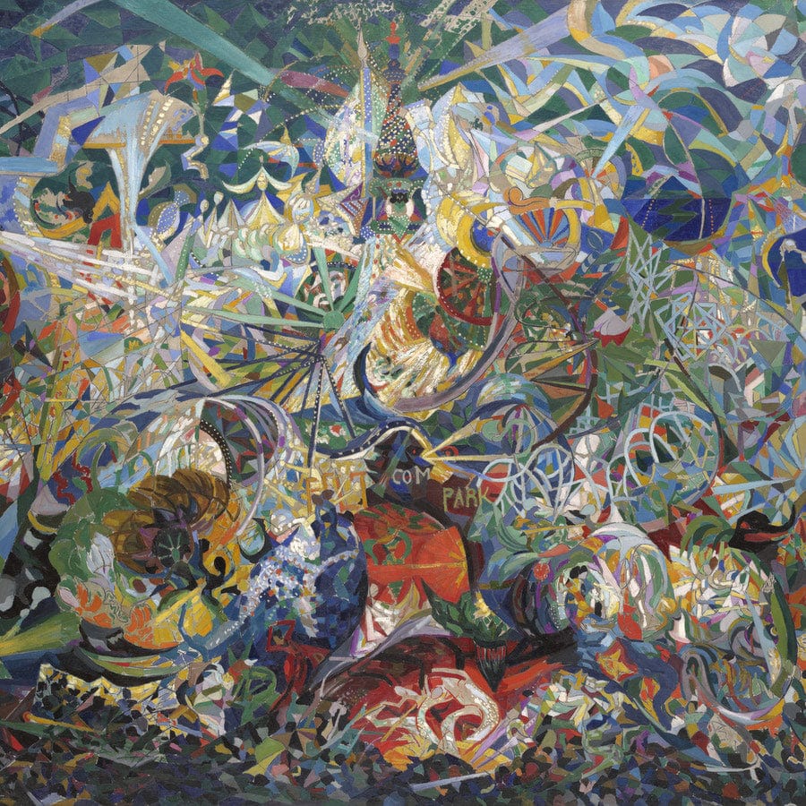 12" x 12" / Fine Art Paper Battle Of Lights, Coney Island, Mardi Gras By Joseph Stella Fine Art Print