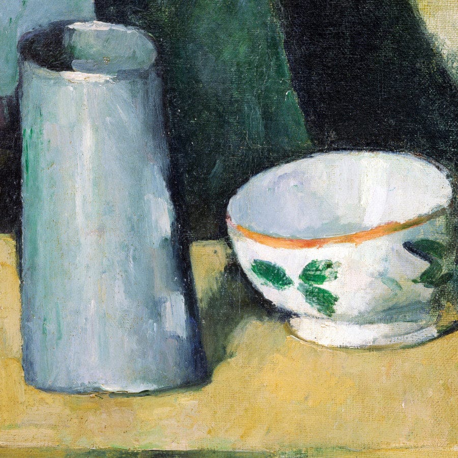 12" x 12" / Fine Art Paper Bowl And Milk Jug By Paul Cezanne Fine Art Print