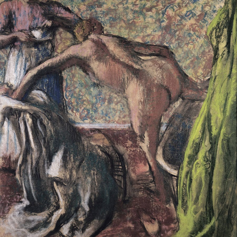 12" x 12" / Fine Art Paper Breakfast After The Bath (The Bath) By Edgar Degas Fine Art Print