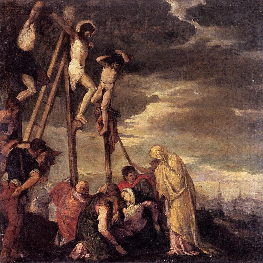 12" x 12" / Fine Art Paper Calvary After Veronese 1858 By Berthe Morisot Fine Art Print