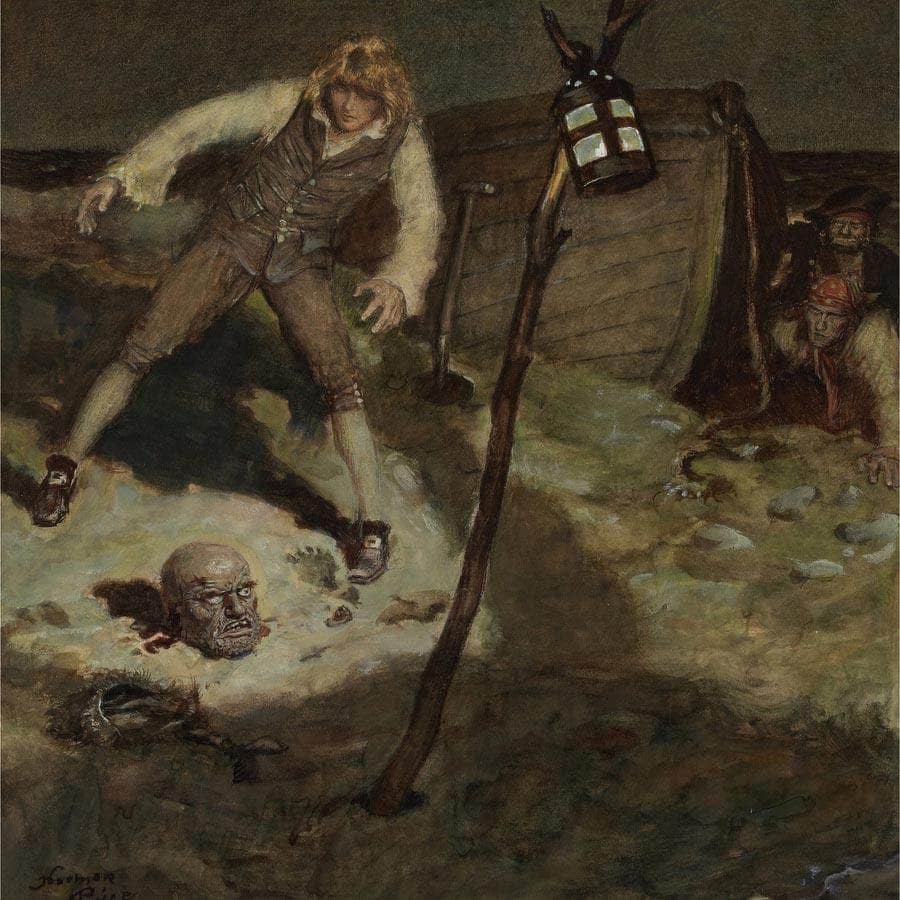 12" x 12" / Fine Art Paper Captain Death Ii Liberty Magazine Illustration 1928 By Norman Mills Price Fine Art Print