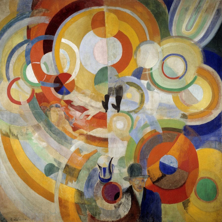 12" x 12" / Fine Art Paper Carousel With Pigs (Or Electric Carousel) By Robert Delaunay Fine Art Print