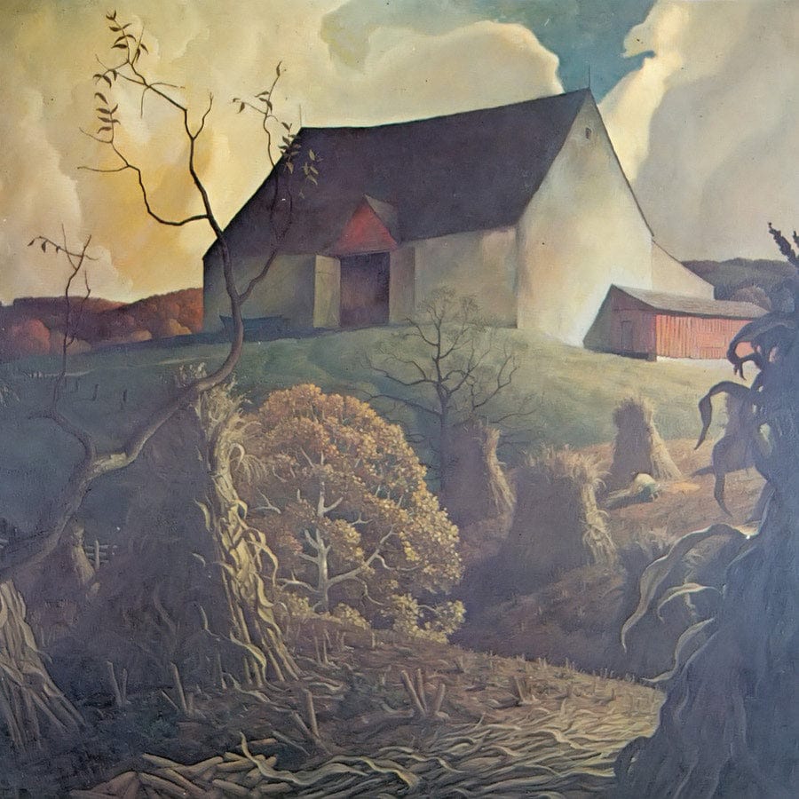 12" x 12" / Fine Art Paper Corn Harvest By NC Wyeth Fine Art Print