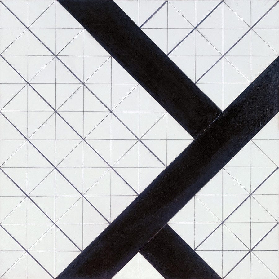 12" x 12" / Fine Art Paper Counter Composition Vi 1925 By Theo Van Doesburg Fine Art Print