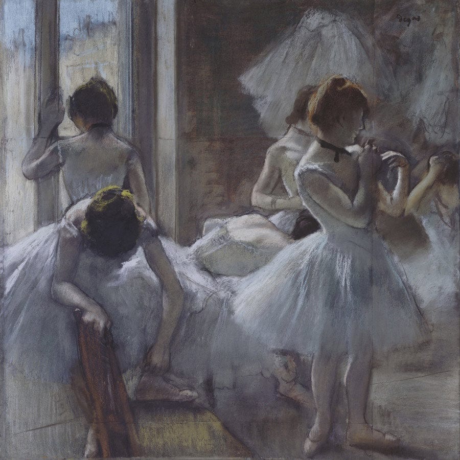 12" x 12" / Fine Art Paper Dancers 2 By Edgar Degas Fine Art Print